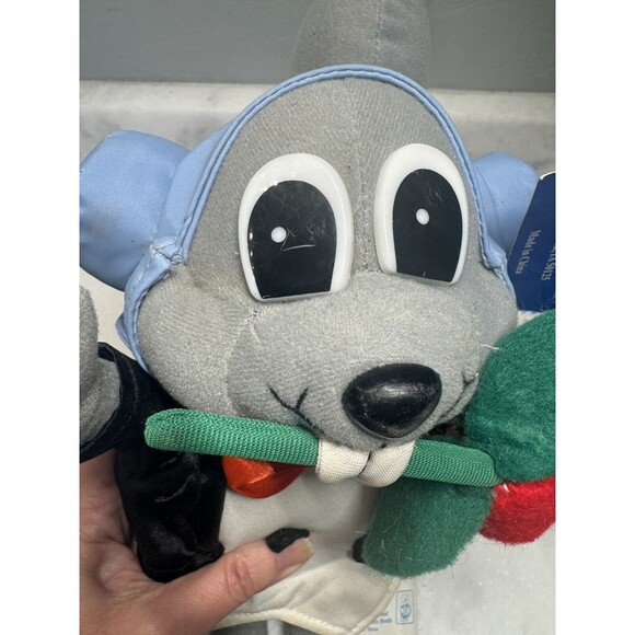 Rocky And Bullwinkle Rocky Squirrel 12.5 “ Plush Tux And Rose 2004 Toy Network - Picture 1 of 16